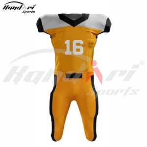 เครื่องแบบเสื้อฟุตบอลอเมริกันคลาสสิกปักโลโก้ - Product Image 2