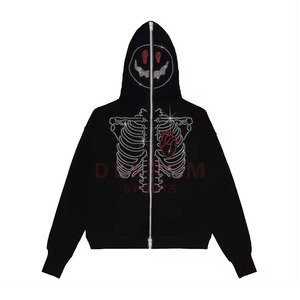 Sweat-shirts personnalisés avec strass pour hommes - Motif uni d'hiver, couleur et taille personnalisées, vêtements décontractés pour adultes - Product Image 1