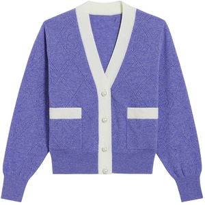 Cardigan d'hiver pour femme Alpha Sigma Phi, en tricot, logo brodé, poche, design de sororité et de fraternité, appliqué - Product Image 2