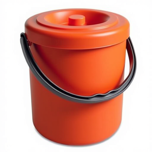 Eureka Sunset - Cubo de Basura de 25 L con Tapa, de Plástico y Metal, para Exteriores, Oficina y Almacenamiento - Product Image 2