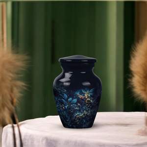 Modern Blooming Fairy Metal <b>Urn</b> for Men Custom Size Women's Cremation <b>Urn</b> for Adult Human <b>Ashes</b> Small Metal <b>Urn</b> for Male <b>Ashes</b> - Product Image 4