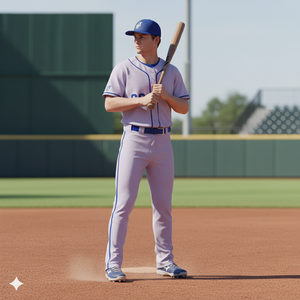 Pantalon de baseball professionnel pour équipe, imprimé par sublimation, poches, logo frontal, confortable, respirant, séchage rapide, 100% polyester - Product Image 6