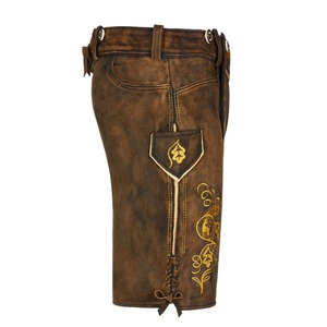 Los más vendidos hombres Lederhosen alemán bávaro Trachten usa nuevo estilo hombres Lederhosen pantalones precio al por mayor bajo costo - Product Image 2
