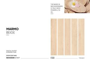 Carreaux intérieurs en céramique émaillée Carreaux de sol en porcelaine couleur bois Carreaux mats 200x1200 Carreaux pour sol Luxe Mat - Product Image 3