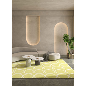 Alfombras de Lana con Patrón Geométrico Indusbar DW-124, Tejido Plano en Verde para Uso Doméstico - Product Image 5