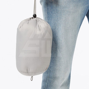 Veste matelassée à manches longues pour homme, nouvelle arrivée d'hiver, col montant, logo frontal, respirante et légère - Product Image 6
