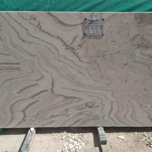 Dalles et carreaux de marbre de qualité supérieure avec des veines blanches et brunes, surface flammée, imperméables pour villa et usage intérieur - Product Image 1