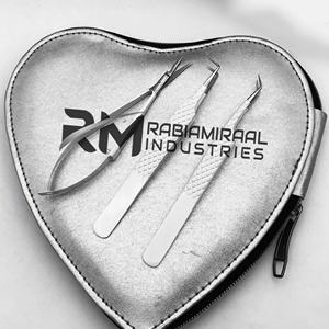 Pinzas de Cejas de Acero Inoxidable de Alta Calidad RMI, Marca Privada, Punta Puntiaguda, Textura Dentada, 10 mm de Longitud, para Uso en Pestañas - Product Image 6