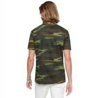 T-shirt adulte Sand Woodland Camo | Col rond 100% coton | T-shirt camouflage à manches courtes | Chemise d'extérieur durable et respirante