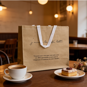 Bolsas de Compra Tejidas de PP con Asas de Tela No Tejida y Cinta de PP para Supermercados y Tiendas - Varios Tamaños - Product Image 2