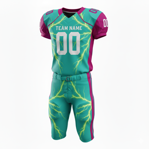 Conjunto de Uniforme de Fútbol Americano Sublimado Personalizado, Camiseta y Pantalones - Product Image 2