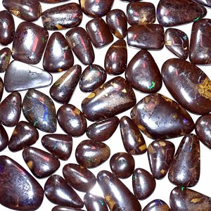Ópalo de roca natural de Australia, cabujón de piedras preciosas sueltas con forma elegante pulida a mano para joyería de anillo - Product Image 2