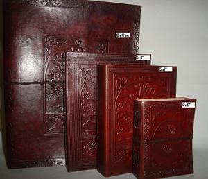 Celtique en cuir véritable gaufré A5/A6 Tree Life Journal de voyage 100 feuilles cahier à couverture rigide pour les affaires/bureau Scrap Note - Product Image 6