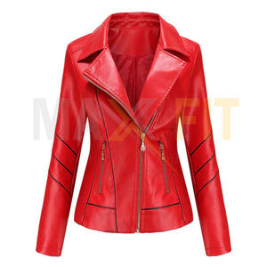 เสื้อแจ็กเก็ตหนังผู้หญิงทรงสลิมลำลองใหม่ฤดูใบไม้ร่วงปรับแต่ง2025 - Product Image 3