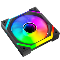 Kit de 4 ventilateurs de boîtier PC XINMAI 120 mm ARGB PWM avec télécommande, pales inversées standard, ventilateurs de refroidissement RGB pour jeux