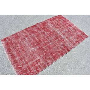 Alfombra turca roja moderna de 3,4x5,9 pies, tejido plano, diseño de retazos, lana y Material PP para decoraciones de sala de estar - Product Image 4