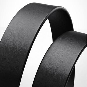 Fabricant de ceintures de créateur en cuir de vache véritable vintage pour hommes avec boucle en laiton nickelé réversible tailles personnalisées - Product Image 4