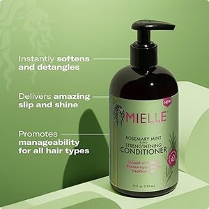 Mielle Organics มิ้นต์โรสแมรี่, ครีมนวดผมเพื่อสุขภาพผมสดชุ่มชื้นบำรุงอย่างล้ำลึกทำให้ผมนุ่มสลวย - Product Image 6