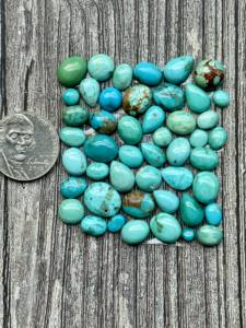 Kingman royston หินเทอร์ควอเตอร์สีขาวผสมทรงหลวมอัญมณีสำหรับทำเครื่องประดับงานหัตถกรรมช่างฝีมือ - Product Image 2