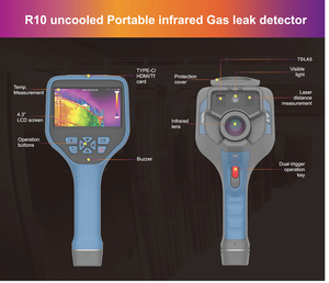 Guosenf R10 Tragbarer 2-in-1-Wärmebildkamera TDLAS Remote Laser Gas detektor ABS Kunststoff 1 Jahr Garantie - Product Image 4