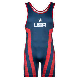 Vêtements de sport de fitness professionnels dernière conception singulet de lutte pour les jeunes avec des techniques imprimées pour la pratique de la lutte - Product Image 1