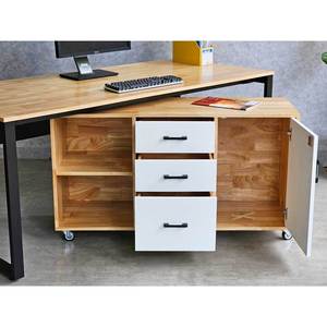Escritorio Ejecutivo Contemporáneo de 180x80cm con Madera Sólida y Gabinete Móvil (HBRT068) - Product Image 6