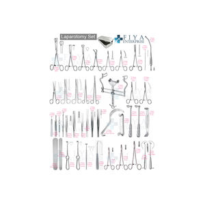 ชุดเครื่องมือการผ่าตัด laparotomy พื้นฐานทำจากสแตนเลสเกรดเยอรมันคู่มือและพลังงานพื้นฐานสำหรับเครื่องมือผ่าตัดทางการแพทย์ - Product Image 1