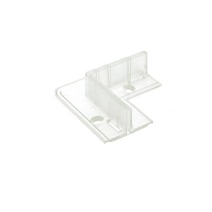 Clip di guida a gancio in plastica a forma di L a 90 gradi per il fissaggio a parete del profilo in alluminio BA4420-illuminazione/ - Product Image 3