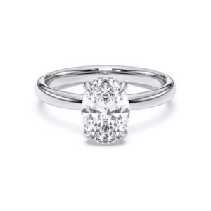 1.66กะรัตชุดง่ามเพชรทรงรีทรงกลมสำหรับผู้หญิงแหวนทองชุบทองสำหรับผู้หญิง - Product Image 5