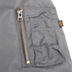 ¡Novedad de 2025! Chaqueta de bombardero de lona con cuello levantado para hombre, abrigo de invierno transpirable ecológico con logotipo frontal de estilo informal de calle alta - Product Image 4