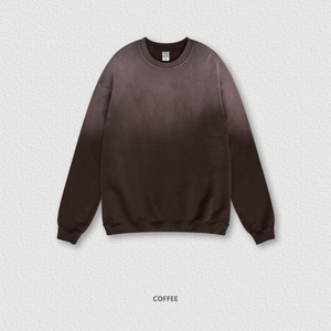 Nueva llegada High Street Fade Oversized Vintage Cotton Pullover Gradient Acid Wash Hoodie Jogger Hoodies y sudaderas para hombres - Product Image 1