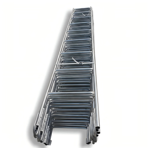 Scala a gancio in acciaio zincato per impalcature, resistente, per accesso verticale in edilizia - Product Image 1