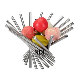 Panier de rangement pour fruits au design fabuleux, forme personnalisée, finition argentée, pour célébrations royales et mariages - Product Image 1