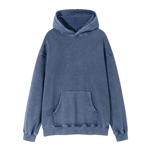 Custom Logo Winter Men's Oversized <b>Thick</b> <b>Fleece</b> Pullover Hoodies with for 100% Cotton Eco-Friendly - Product Image 5