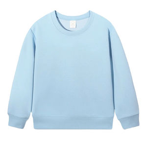 Wholesale Solid Winter Casual Hoodies Round Neck Pullover Custom High Quality Oversized Drop Shoulder <b>Hoodie</b> for <b>Children</b> - Product Image 1