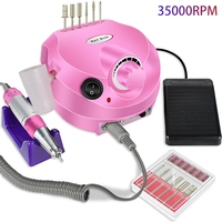 Machine à ongles électrique haute vitesse 35000 tr/min, lime à ongles portable en plastique pour salon et usage domestique