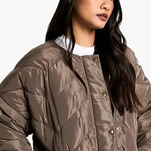 เสื้อแจ็คเก็ตพัฟเฟอร์ทรงหลวมคุณภาพสูง ขนาดใหญ่พิเศษ ผลิตจากโพลีเอสเตอร์ 100% บุด้วยขนเป็ดน้ำหนักเบา อุ่นสบายสำหรับฤดูหนาว - Product Image 2