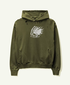 OEM ODM personalizado de gran tamaño con capucha de los hombres de peso pesado desgastado 100% algodón gota hombro sudadera térmica - Product Image 5