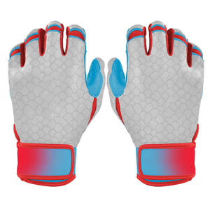 Guantes de bateo de béisbol personalizados de primera calidad Deportes al aire libre Máxima comodidad Ropa deportiva duradera Logotipo personalizado - Product Image 6