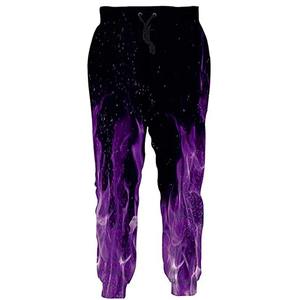 Pantalones Deportivos de Lona 100% Algodón para Hombre, Cintura Media, Estilo Casual, Estampado Digital, Streetwear, Hip Hop, Corte Recto Largo - Product Image 4