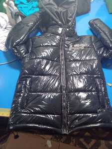 Manteau à capuche détachable brillant et étanche à l'eau personnalisé bouffant coupe-vent veste à bulles tissu durable broderie sublimation hiver - Product Image 6