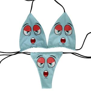 ชุดว่ายน้ำสำหรับเด็กผู้หญิงชุดว่ายน้ำสองชิ้นลายดอกไม้เขตร้อนชุดบิกินี่แบบมีสายถักลายดอกไม้สำหรับเด็กผู้หญิง - Product Image 6