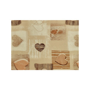 Passatoia Mod.Futura H.52 Disegno Cuori Beige - Product Image 1
