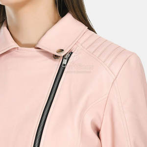 Chaqueta de cuero PU duradera con acabado elegante Chaqueta de cuero de diseño moderno con capa interior suave - Product Image 6