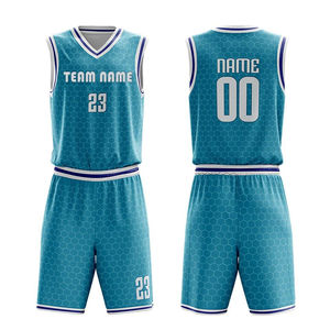 Wholesale Custom <b>Top</b> Trending Breathable Printed Polyester Sets Low Price OEM Training Team Wear Basketball Uniform Sports High - Product Image 3