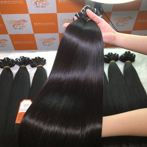 Azhair Factory's Full-Length 8-32 ''Bone Straight Remy Hair 12A Grade Natural Color - Product Image 1