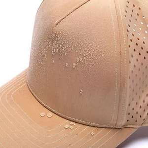 Grande demande Logo de broderie personnalisé Bord incurvé Sport Mesh Back 5 Panel Blank Trucker Hat Beach Wear Waterproof Breathable - Product Image 2