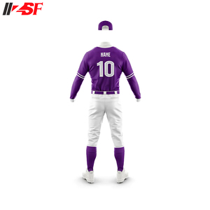 Ensemble de maillots de baseball personnalisés unisexes 2023, sublimation, haute qualité, respirant, antibactérien, protection UV, taille plus, vêtements de sport - Product Image 5