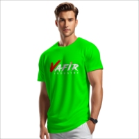 T-shirt Homme Oversize à Manches Courtes en Jersey 100% Coton avec Logo Personnalisé sur le Devant, Tissu 200g, Écologique, Séchage Rapide, Impression