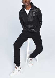 Survêtement de jogging pour homme grande taille en polyester, avec logo personnalisé, fermeture éclair intégrale, respirant, séchage rapide et fonctions anti-transpiration - Product Image 3